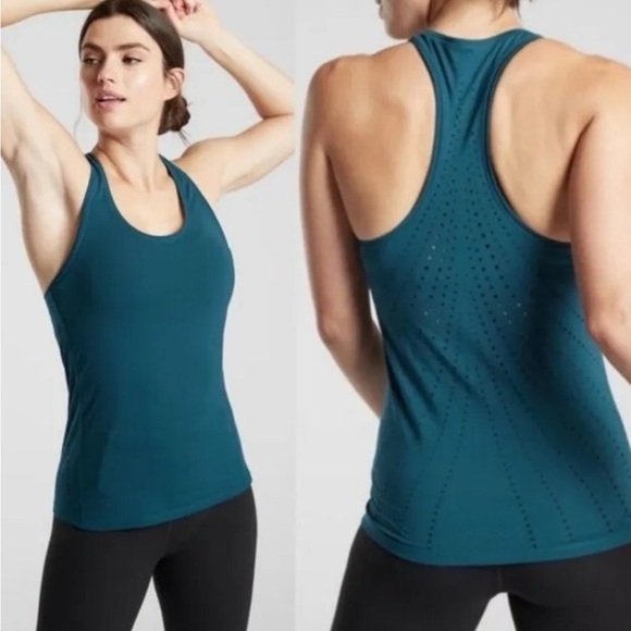 Athleta Lot of 2 Blue Tank Tops.  XS. - Picture 3 of 14